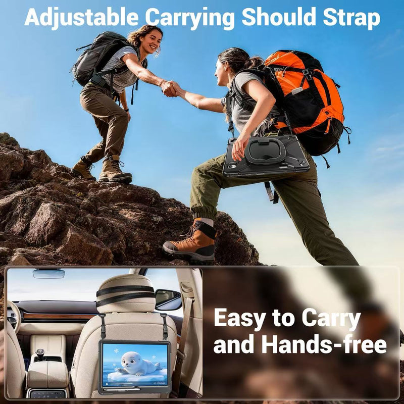 Load image into Gallery viewer, Samsung Galaxy Tab S12 Plus (2026) 12.4" - Multifunctional Shockproof Heavy Duty Series Case With Shoulder Strap
