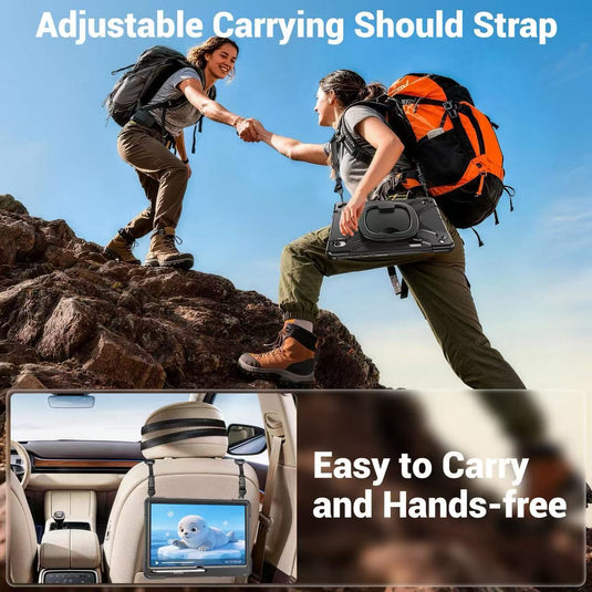 Samsung Galaxy Tab S12 Plus (2026) 12.4" - Multifunctional Shockproof Heavy Duty Series Case With Shoulder Strap