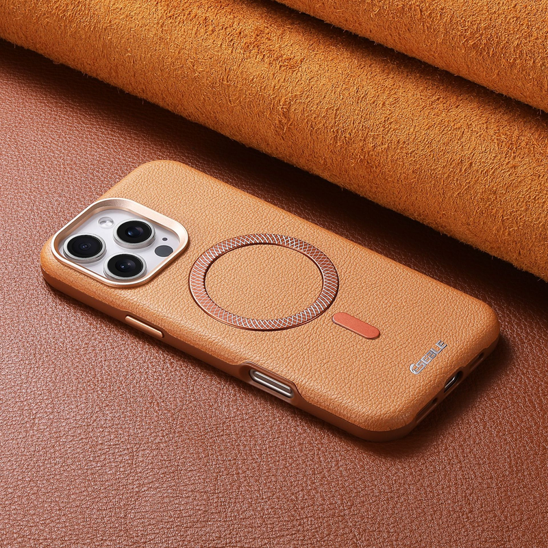 Load image into Gallery viewer, [Magsafe Compatible] Apple iPhone 17/Air/Pro/Pro Max Business Full-Cover PU Leather Phone Case
