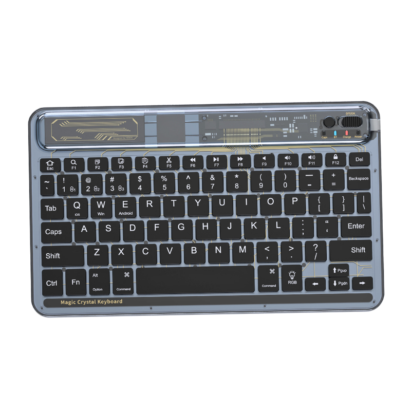 Load image into Gallery viewer, Benwis Transparent Mute Bluetooth Wireless Keyboard with RGB Backlit - i-Station Mobile Phone &amp; Electronic Device Repair and Accessories
