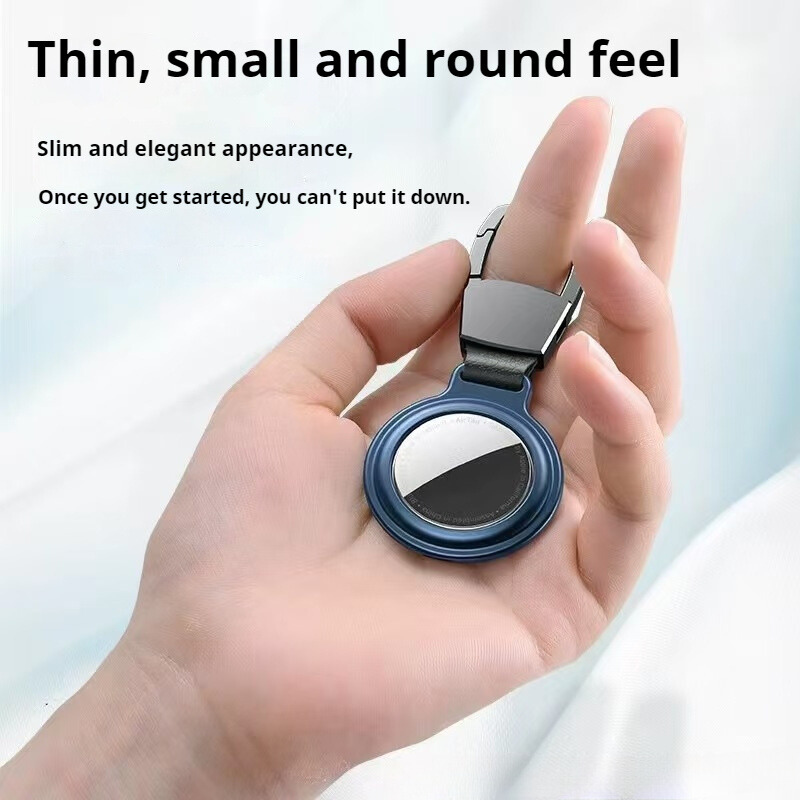 Load image into Gallery viewer, Apple AirTag Magnetic Metal Holder Keyring Carry Case
