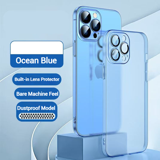 [With Camera Lens Protector] Apple iPhone 11/Pro Max Ultra-thin shockproof Transparent Essentials Series Case