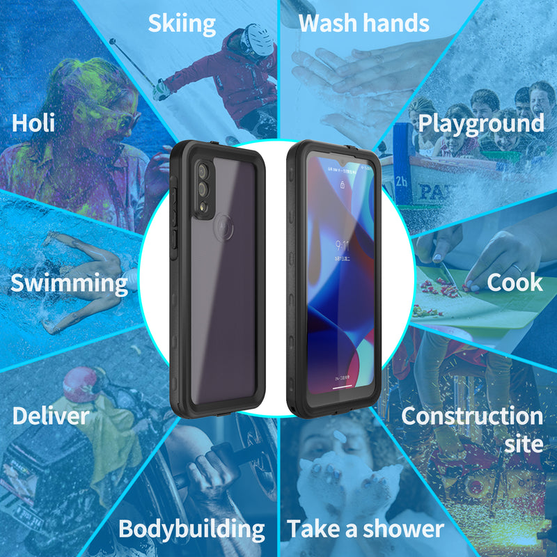 Load image into Gallery viewer, [Dot Series] Motorola Moto G Pure (2021) - Redpepper Full Covered Waterproof Heavy Duty Tough Armor Case
