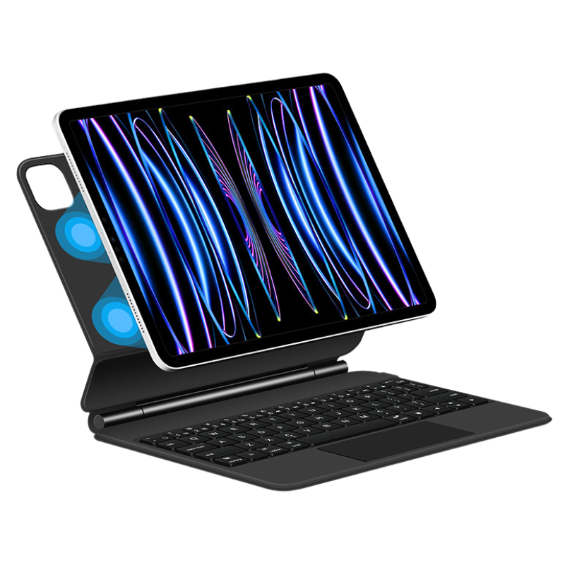 Load image into Gallery viewer, [Magic Keybord] Apple iPad Pro 11-inch 1st/2nd/3rd/4/5th Gen (2018/2020/2021/2022/2024) Precision Multi-Touch Trackpad Magnetic Smart Wireless Keyboard Case With Backlit Keys
