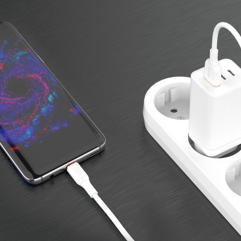Load image into Gallery viewer, iQuick PowerWire 1 Series TPE Charging Data Cable USB to Micro USB 1m
