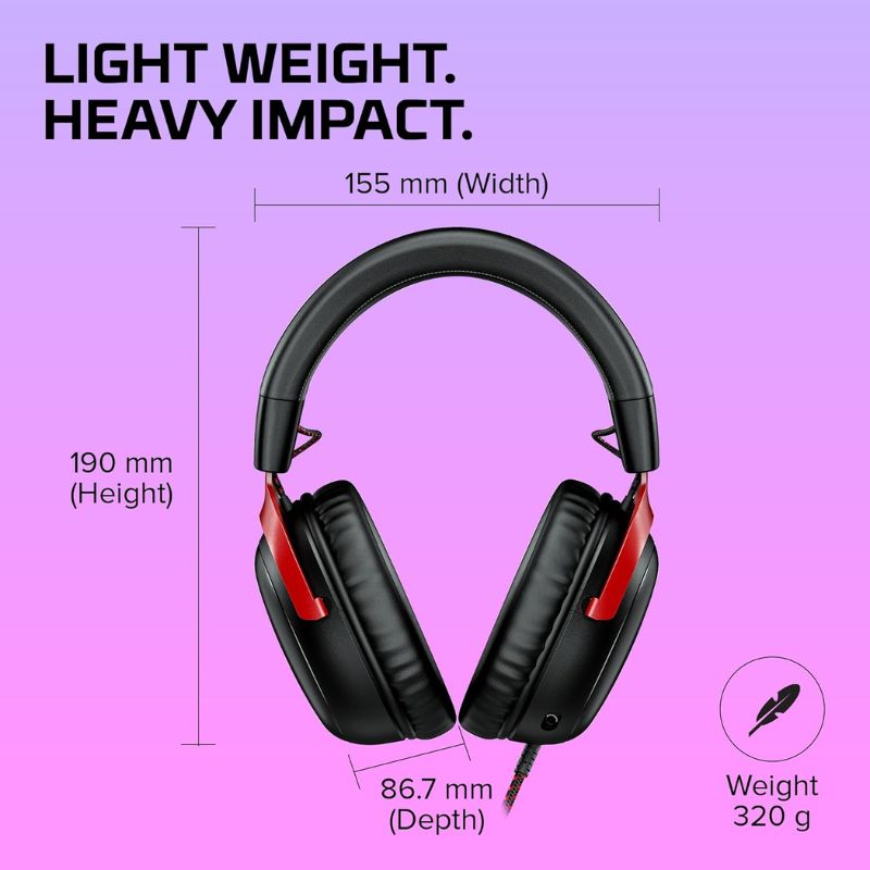 Load image into Gallery viewer, HyperX Cloud III – Wired Gaming Headset, PC, PS5, Xbox Series X|S, Angled 53mm Drivers, DTS, Memory Foam, Durable Frame, Ultra-Clear 10mm Mic, USB-C, USB-A, 3.5mm
