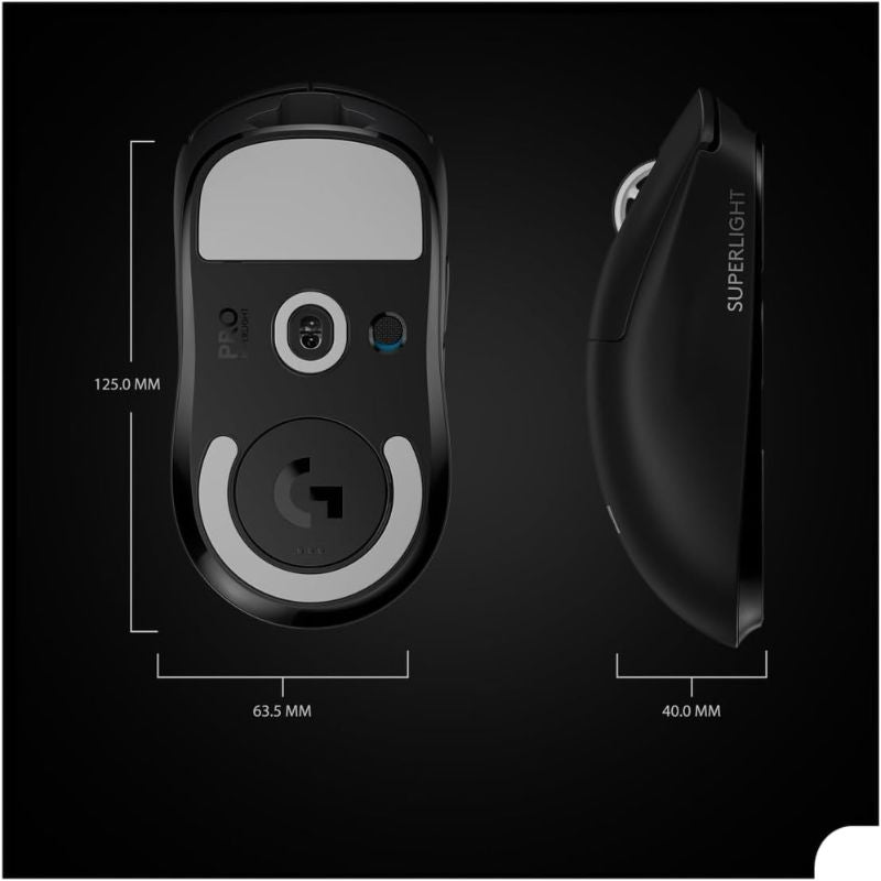 Load image into Gallery viewer, Logitech G PRO X Superlight Wireless Gaming Mouse, Hero 25K Sensor, Ultra-Light with 63g, 5 Programmable Buttons, 70 Hours Battery Life, Zero Additive PTFE Feet, PC/Mac
