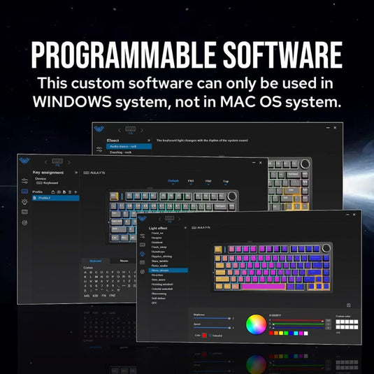 Aula F75 Gasket Mechanical Keyboard, 75% Wireless Hot Swappable Gaming Keyboard with Five-Layer Padding&Knob, Bluetooth/2.4GHz/USB-C, RGB