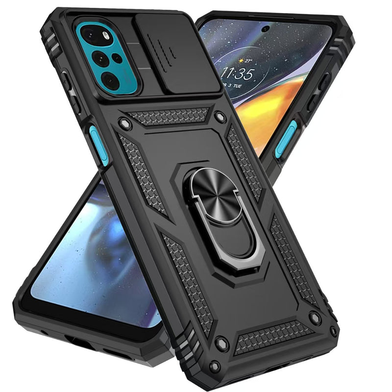 Load image into Gallery viewer, [Built-in Ring Bracket][With Slide Lens Cover] Xiaomi Redmi K60 Ultra Magnetic Kickstand Shockproof Heavy Duty Series Case
