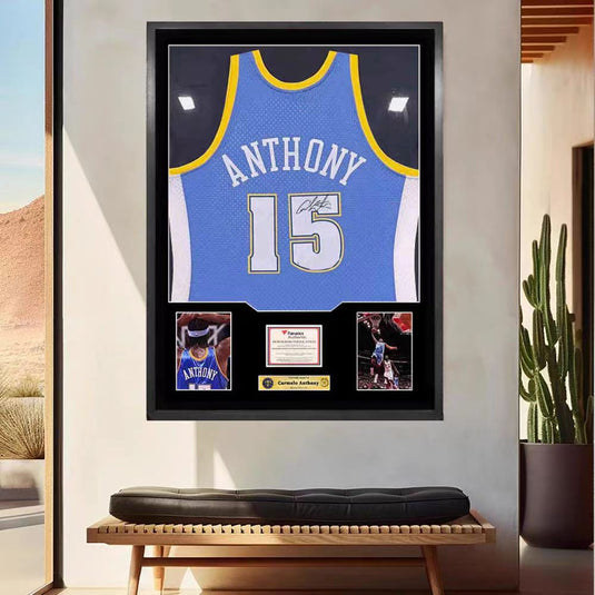 Carmelo Anthony Denver Nuggets Framed Jersey Display – Facsimile Signature Edition - i-Station Mobile Phone & Electronic Device Repair and Accessories