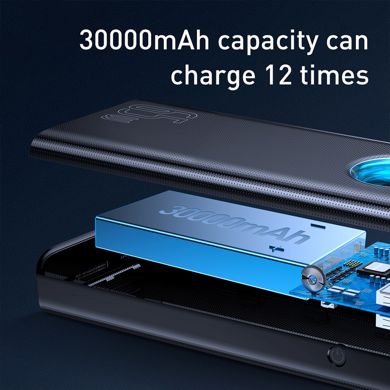 Load image into Gallery viewer, Baseus Amblight Digital Display Fast Charge Power Bank 30000mAh 65W QC3.0
