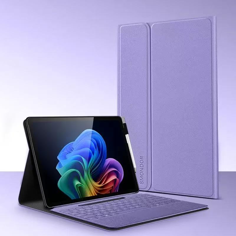 Load image into Gallery viewer, Microsoft Surface Pro 12 (2025) - Slim &amp; Lightweight Leather Magnetic Buckle Case
