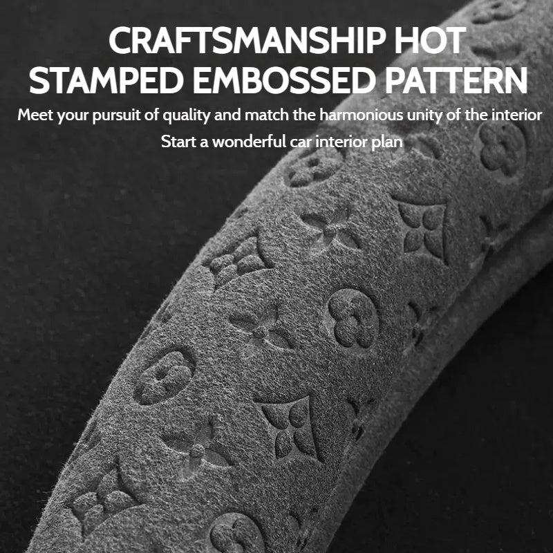 Load image into Gallery viewer, Mercedes-Benz Suede Leather Printed Pattern Process Steering Wheel Cover For C Class, E Class, S Class, GLA, GLB, GLK, GLC, GLE - i-Station Mobile Phone &amp; Electronic Device Repair and Accessories

