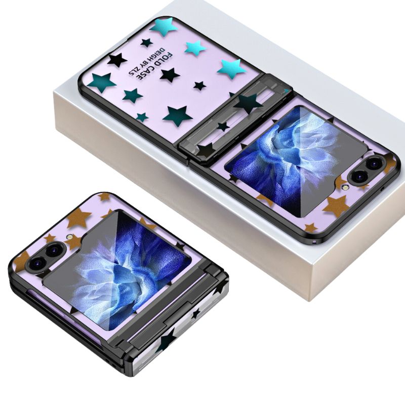 Load image into Gallery viewer, Samsung Galaxy Z Flip 6 SM-F741 Electroplated Full-cover Hinge Protection Blingbling Series Case
