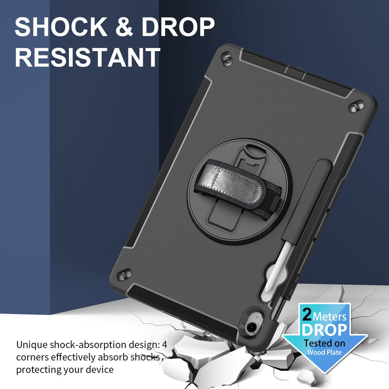 Load image into Gallery viewer, Samsung Galaxy Tab S10 FE Plus (2025) 13.1&quot; - 360° Rotatable Heavy Duty Protective Case With Strap
