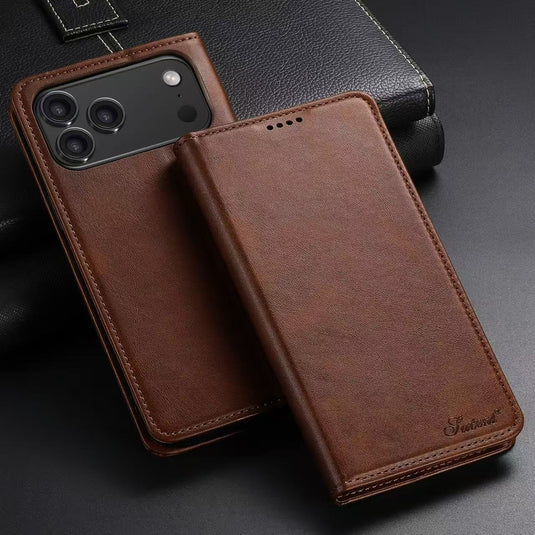 [With Card Slot] Apple iPhone 18 Pro / Pro Max Leather Flip Shockproof Wallet Series Case