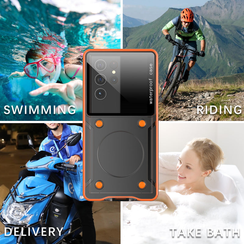 Load image into Gallery viewer, [Shellbox Pro][Up to 6.9 inch] - Universal Redpepper Full Covered Waterproof Heavy Duty Tough Armor Case - Polar Tech Australia
