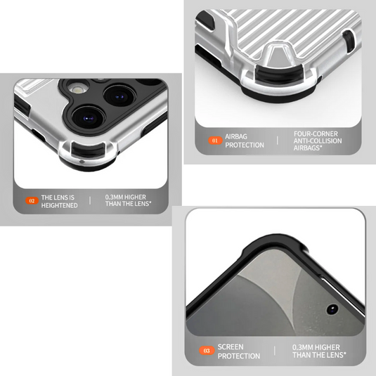 Samsung Galaxy S24 SM-S921/Plus SM-S926/Ultra SM-S928 Matte Bracket Magnetic Ring Heavy Duty Series Case