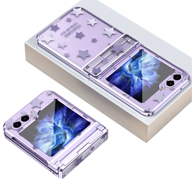 Load image into Gallery viewer, Samsung Galaxy Z Flip 6 SM-F741 Electroplated Full-cover Hinge Protection Blingbling Series Case
