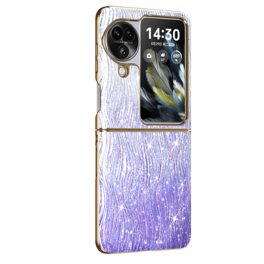 OPPO Find N3 Flip (PHT110/CPH2519) Electroplated Ripple Pattern Blingbling Series Case