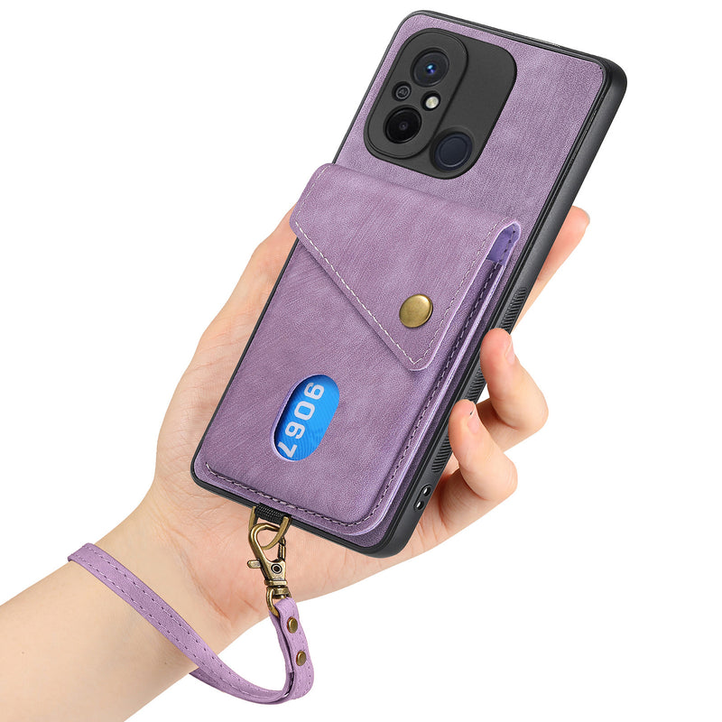 Load image into Gallery viewer, [With Lanyard] Xiaomi Redmi K60 Ultra/Pro Leather Card Holder Full-Wrap Shockproof Wallet Series Case
