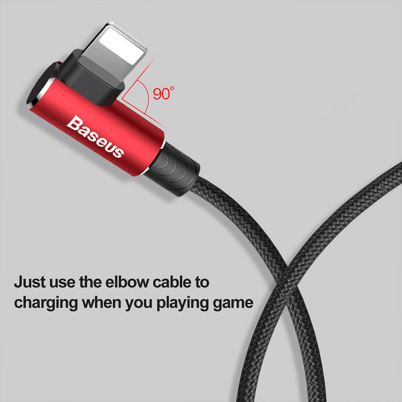 Load image into Gallery viewer, Baseus MVP Elbow Type Cable USB For IP 2A 1M
