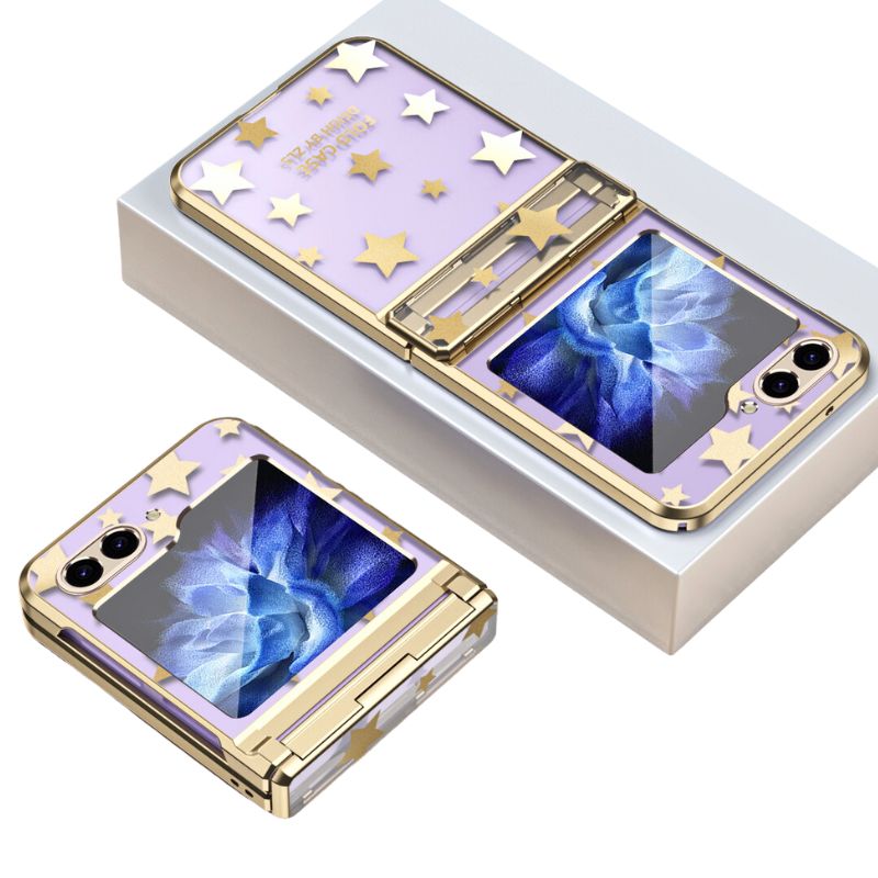 Load image into Gallery viewer, Samsung Galaxy Z Flip 6 SM-F741 Electroplated Full-cover Hinge Protection Blingbling Series Case
