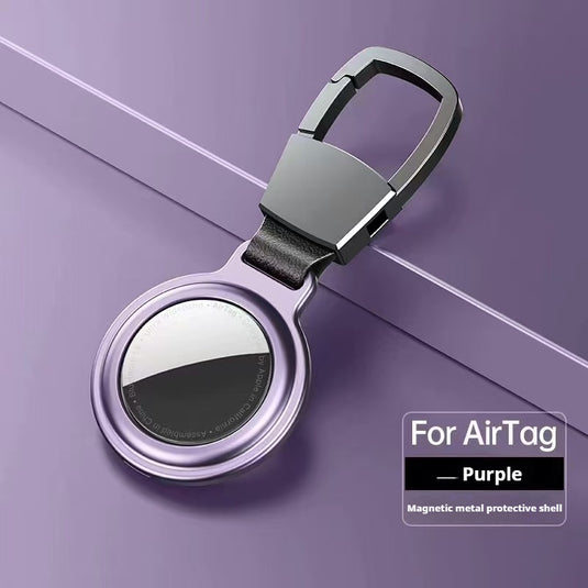 Apple AirTag Magnetic Metal Holder Keyring Carry Case