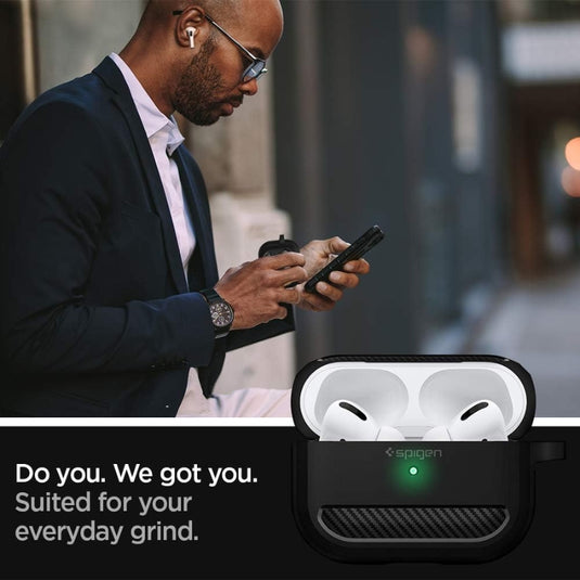 Apple AirPods Pro (2019) Resilient Ultra Soft Cover Rugged Armor Case Designed Mechanics Series Case