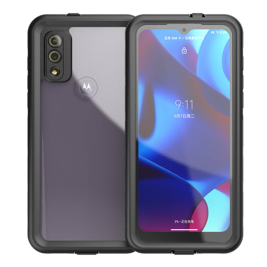 [Dot Series] Motorola Moto G Pure (2021) - Redpepper Full Covered Waterproof Heavy Duty Tough Armor Case