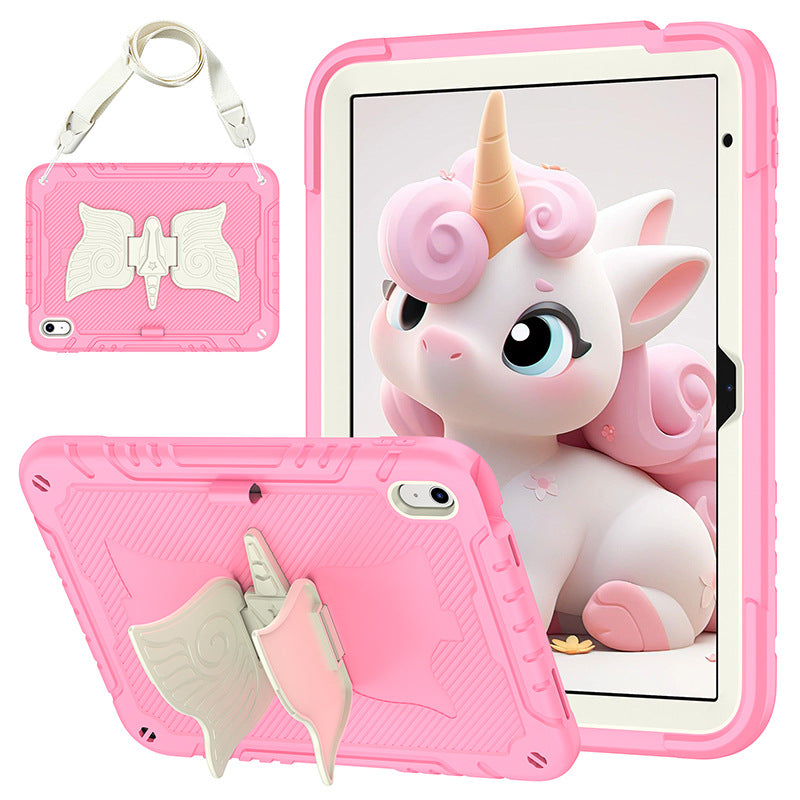 Load image into Gallery viewer, [Built-in Ring Holder][With Pen Slot] Apple iPad Air 11-inch M2/M3 (2024/2025) Butterfly Kids Heavy Duty Serise Case
