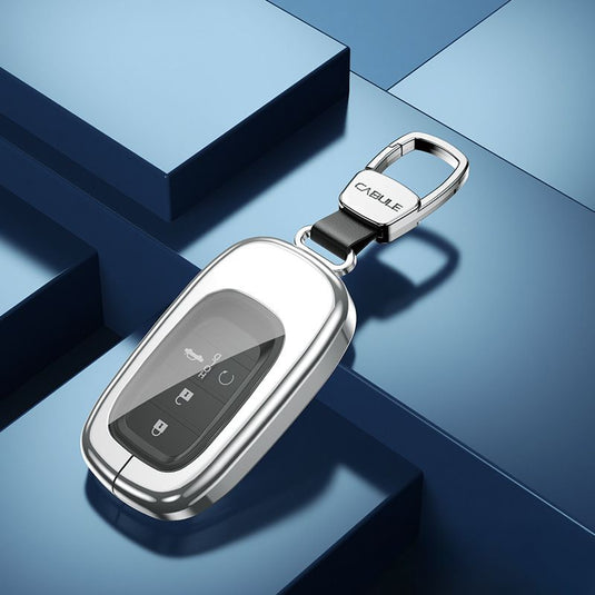 Honda Alloy + Dual TPU Film Protection Car Key Fob Case Cover For Civic, Accord, CR-V, HR-V, Pilot