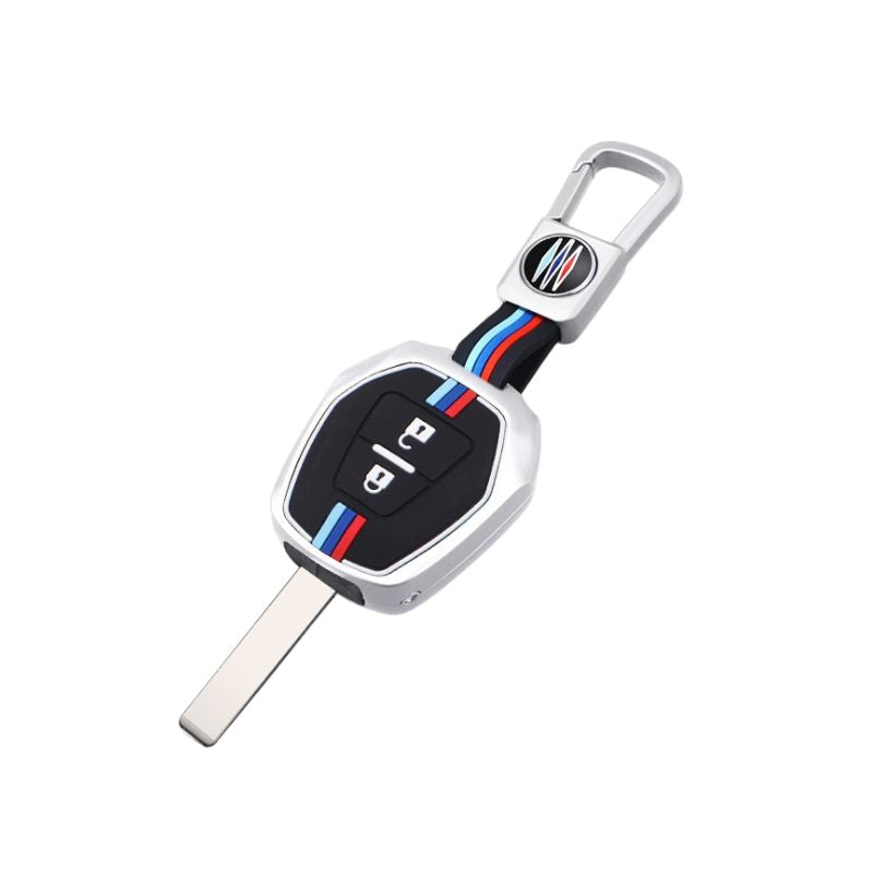 Load image into Gallery viewer, Isuzu Metal Shell &amp; Soft Silicone Full Protection Car Key Fob Case Cover For MU-X, D-MAX
