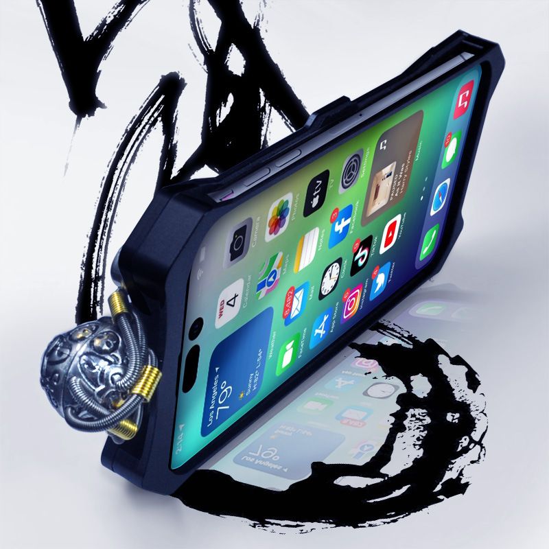 Load image into Gallery viewer, [Punk Series] Apple iPhone 15 Pro Max Gear Metal Skeleton Drop Proof Rugged Warrior Case
