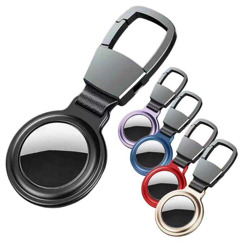 Load image into Gallery viewer, Apple AirTag Magnetic Metal Holder Keyring Carry Case
