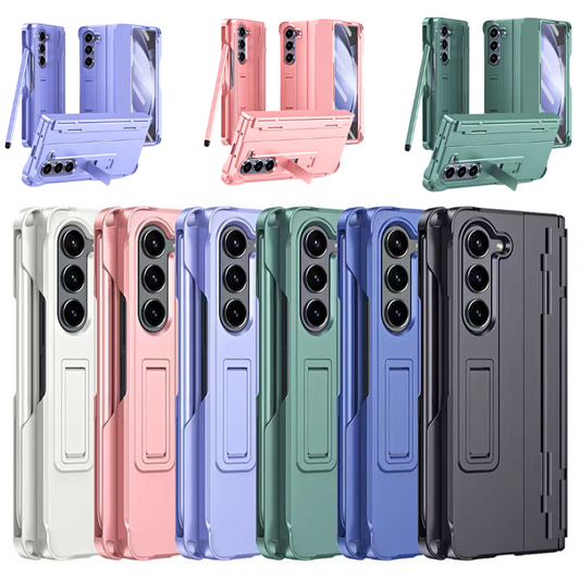 [Built-in Stand][With Pen Slot] Samsung Galaxy Z Fold 6 SM-F956 Hinge Protection Armor Hard PC Heavy Duty Series Case