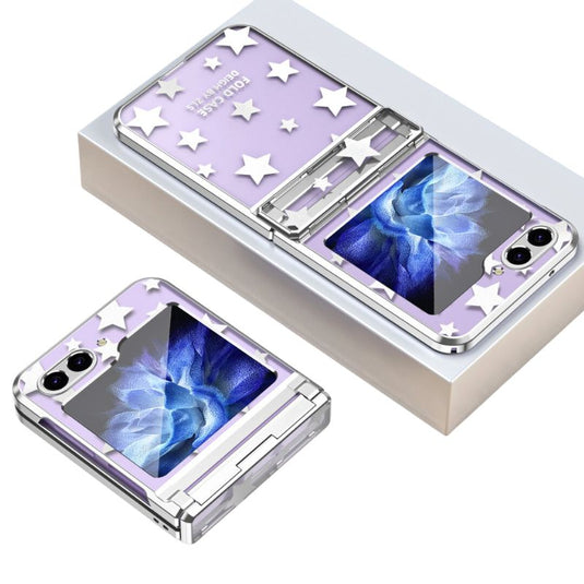 Samsung Galaxy Z Flip 6 SM-F741 Electroplated Full-cover Hinge Protection Blingbling Series Case