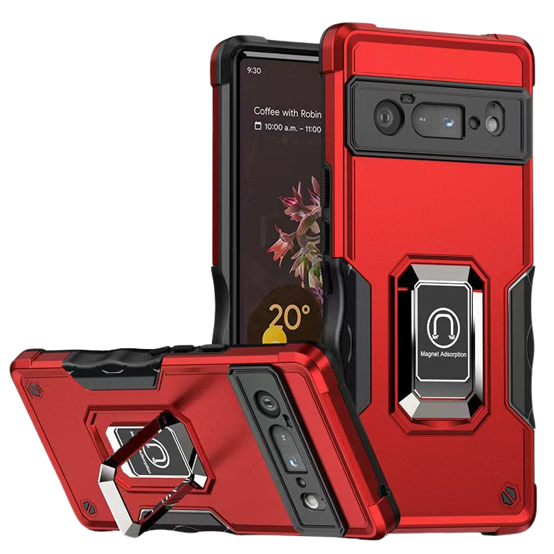 Load image into Gallery viewer, [Built-in Ring Stand] Google Pixel 7/A/Pro  Dual Layer Hybrid Shockproof Armor Defender Heavy Duty Series Case
