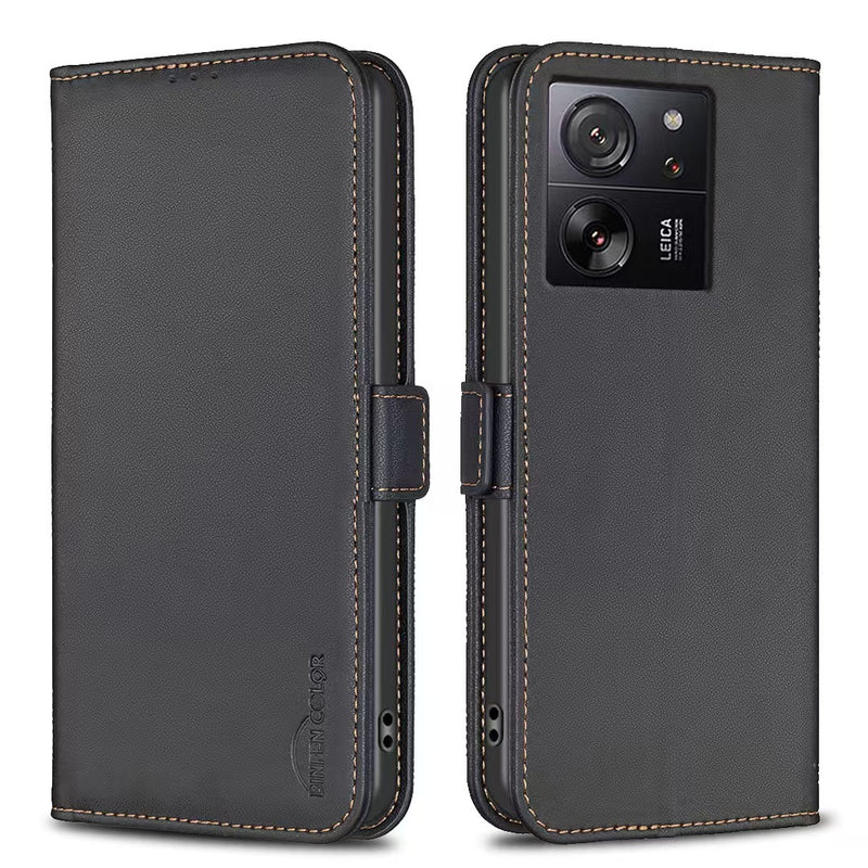 Load image into Gallery viewer, [With Card Slot] Xiaomi Mi 12T/Pro PU Leather Magnetic Buckle Flip Cover Genuine Leather Series Case
