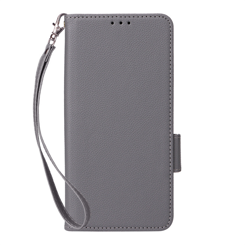 Load image into Gallery viewer, [With Card Slot] OPPO A5 Pro 5G - Premium Lychee-Grain Flip Leather Case With Detachable Wrist Strap
