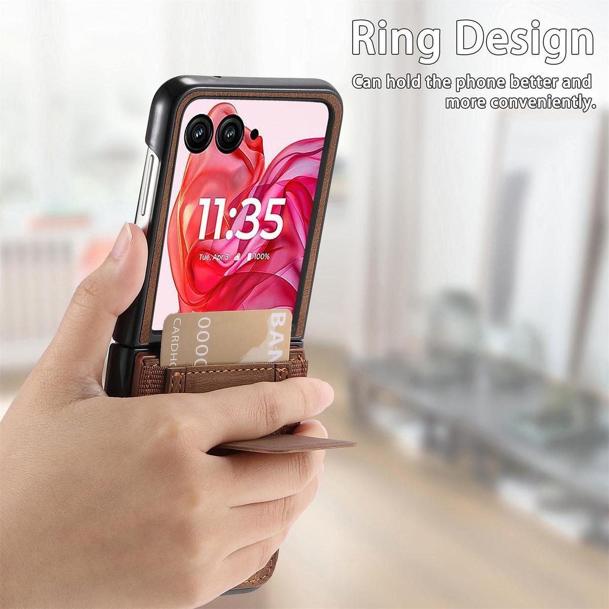 [With Stand] Motorola Moto Razr 40/Ultra Anti-drop Protective Flip Case - i-Station Mobile Phone & Electronic Device Repair and Accessories