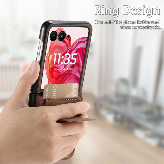 [With Stand] Motorola Moto Razr 60/Ultra Anti-drop Protective Flip Case