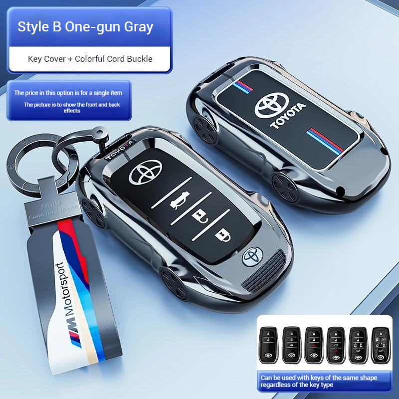 Load image into Gallery viewer, Toyota Car Key Fob Case Cover For Camry, RAV4, Corolla, Highlander, Avalon, Land Cruiser

