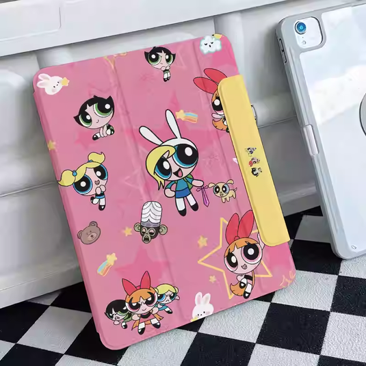 [Detachable][Built-in Pen Slot] Apple iPad 10.9/11'' 10/11th Gen (2022/2025) Power Girls Magnetic Full-Cover Protective Case - i-Station Mobile Phone & Electronic Device Repair and Accessories