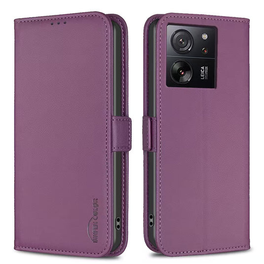 [With Card Slot] Xiaomi Mi 12T/Pro PU Leather Magnetic Buckle Flip Cover Genuine Leather Series Case