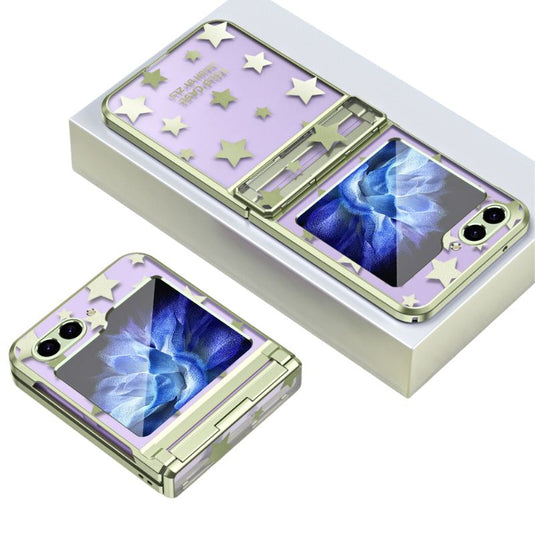 Samsung Galaxy Z Flip 6 SM-F741 Electroplated Full-cover Hinge Protection Blingbling Series Case