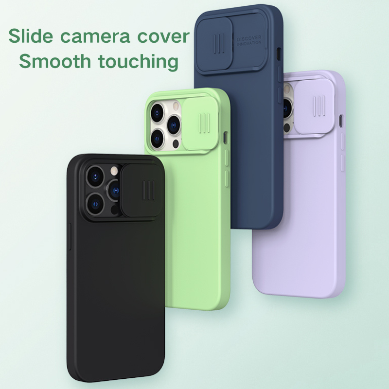 Load image into Gallery viewer, [Magsafe Compatible][Built-in Slide Lens Cover] Apple iPhone 15/Pro/Plus/Pro Max Silicone Shockproof Full-cover Essentials Series Case
