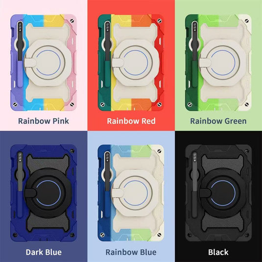 Samsung Galaxy Tab A9 & A11 8.7" - 360 Degree  Fully Wrapped Silicone Shockproof Case With Holder
