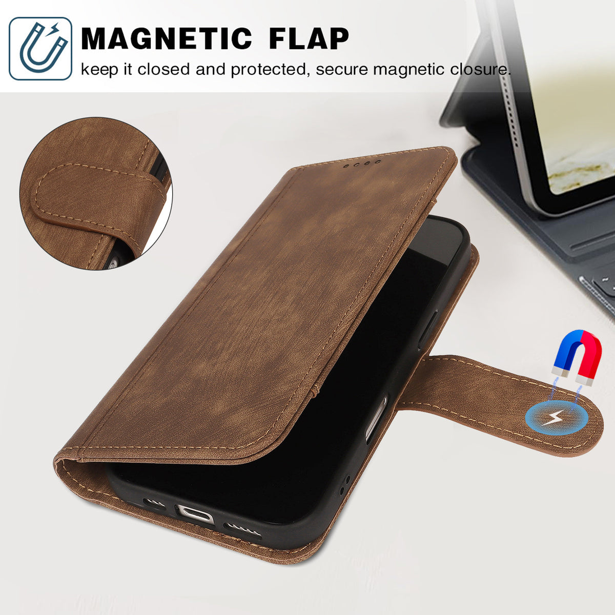 [With Card Slot] Motorola Moto G56 Full-coverage Shockproof Wallet Series Case - i-Station Mobile Phone & Electronic Device Repair and Accessories