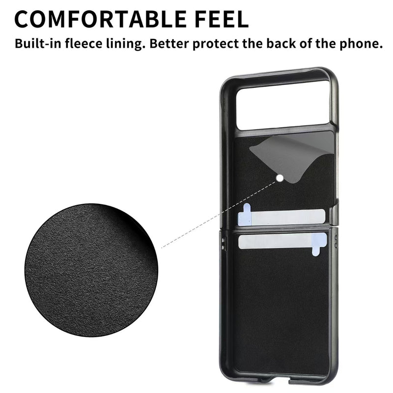 Load image into Gallery viewer, Motorola Moto Razr 40/Ultra PU Minimalist Flip Genuine Leather Series Case
